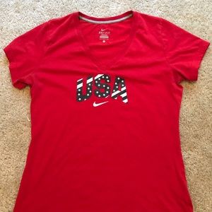 Nike USA vneck Size Large